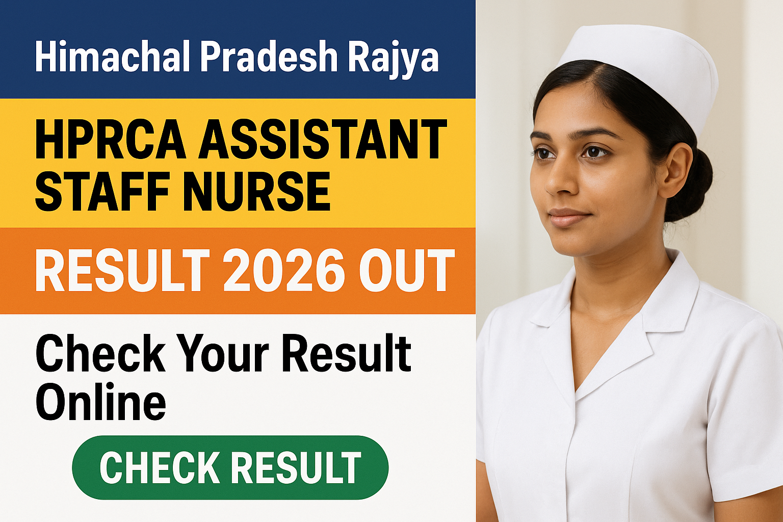 HPRCA Assistant Staff Nurse result 2026 check online - Himachal Pradesh Rajya Chayan Aayog (HPRCA) - Apply Online 2026