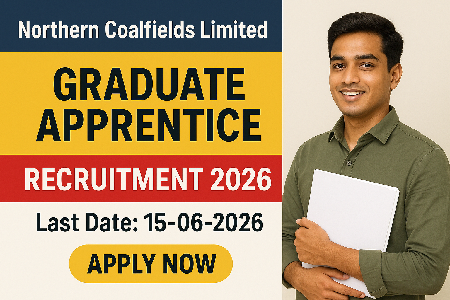 NCL Apprentice Trainee Recruitment 2026-27 - Northern Coalfields Limited (NCL), Singrauli, Madhya Pradesh - Apply Online 2026