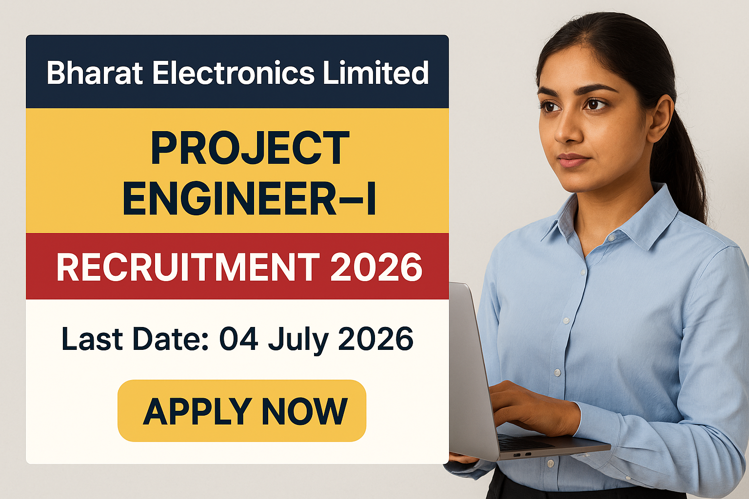 BEL Project Engineer-I Recruitment 2026 – Bharat Electronics Limited