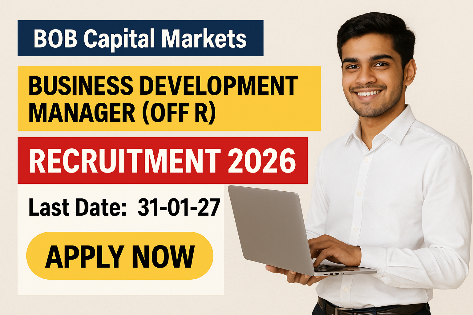 BOB Capital Markets Business Development Manager Recruitment 2026 - BOB Capital Markets Ltd. (BOBCAPS) - Apply Online 2026