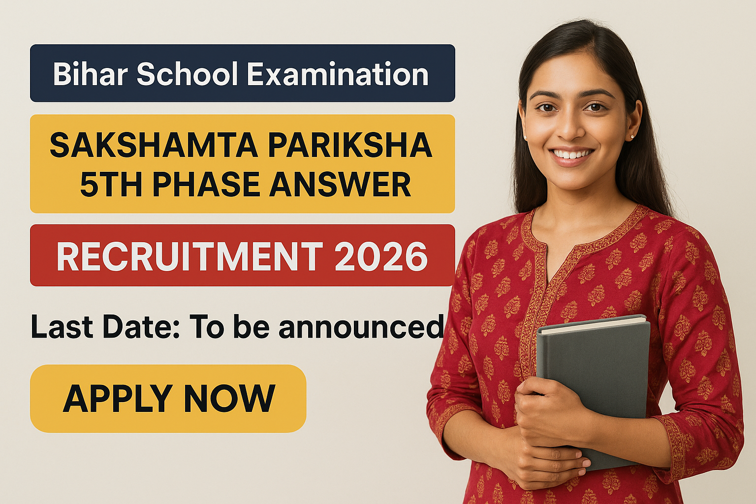 BSEB Sakshamta Pariksha 5th Phase Answer Key 2026 - Bihar School Examination Board (BSEB) Recruitment 2026