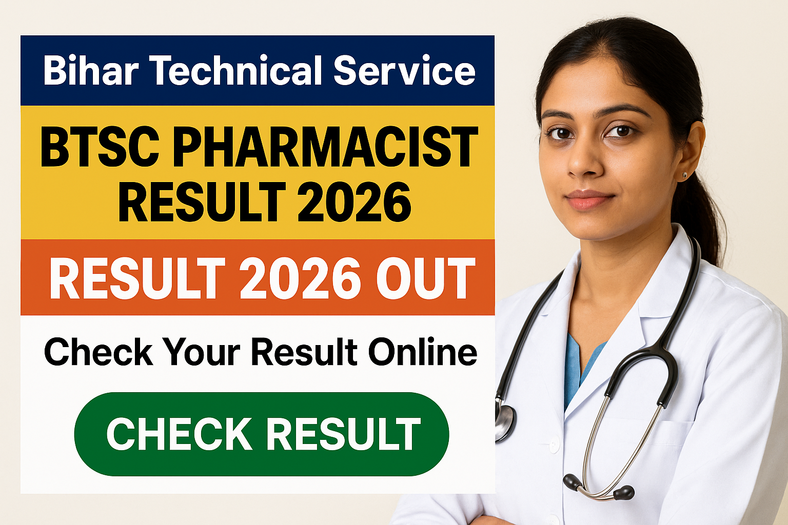 BTSC Pharmacist Result 2026 – Check Merit List Online