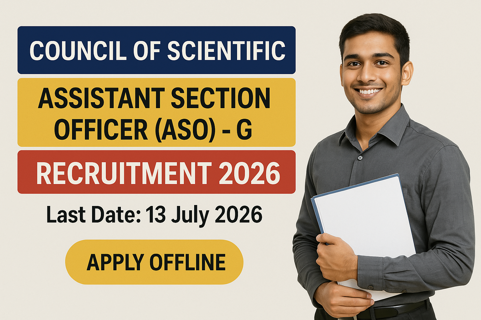 CSIR ASO Recruitment 2026 - Council of Scientific & Industrial Research (CSIR) Recruitment 2026