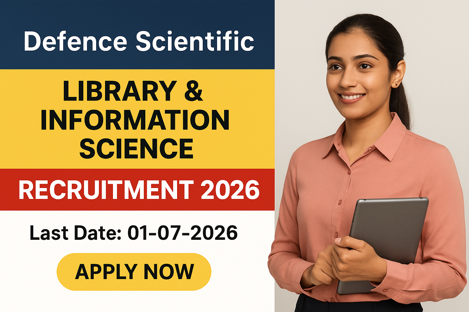 DRDO DESIDOC Apprentice Recruitment 2026 - Defence Scientific Information & Documentation Centre (DESIDOC), DRDO - Apply for Apprentice 2026