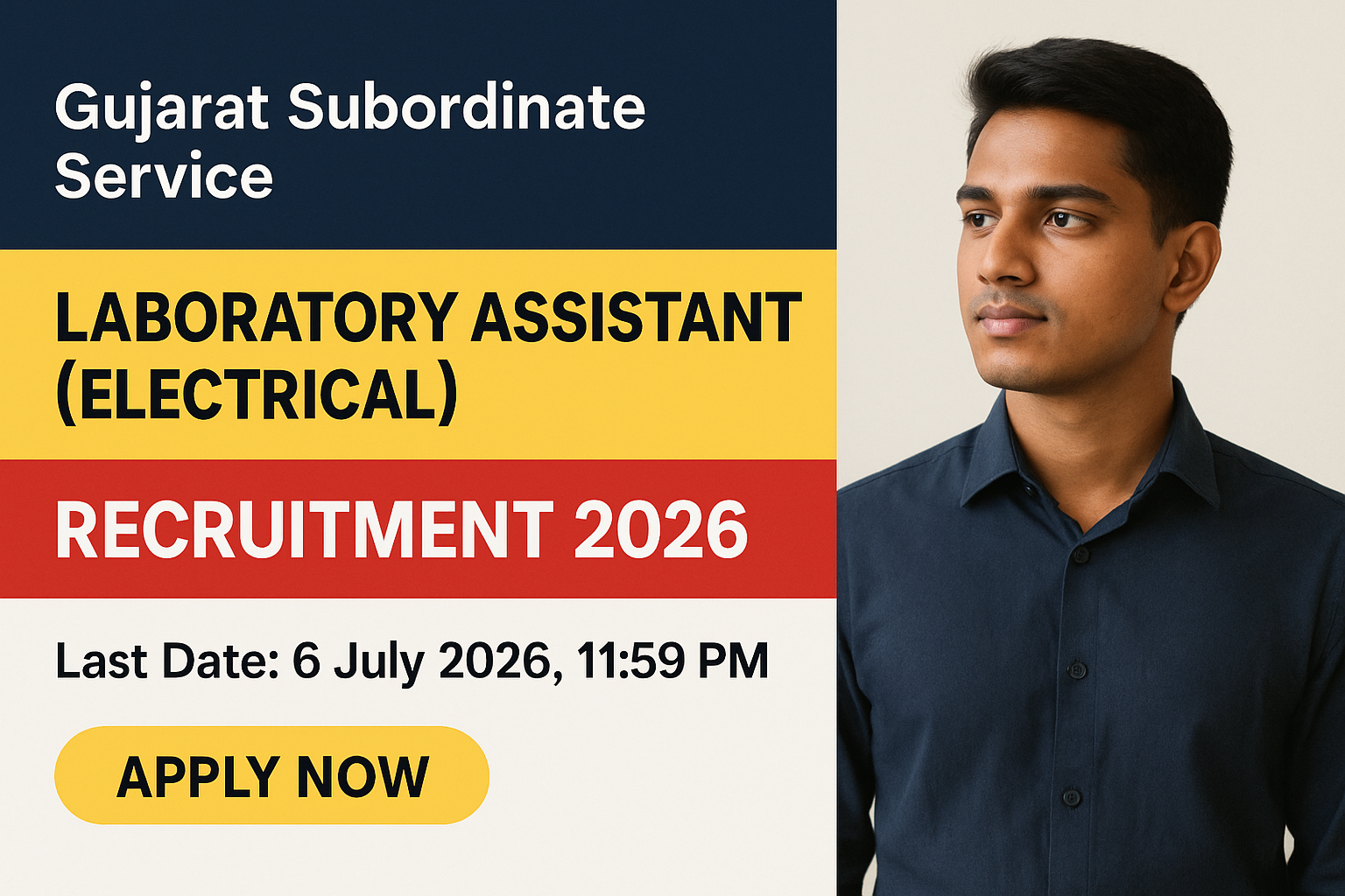 GSSSB Laboratory Assistant Recruitment 2026 - Gujarat Subordinate Service Selection Board (GSSSB) Recruitment 2026