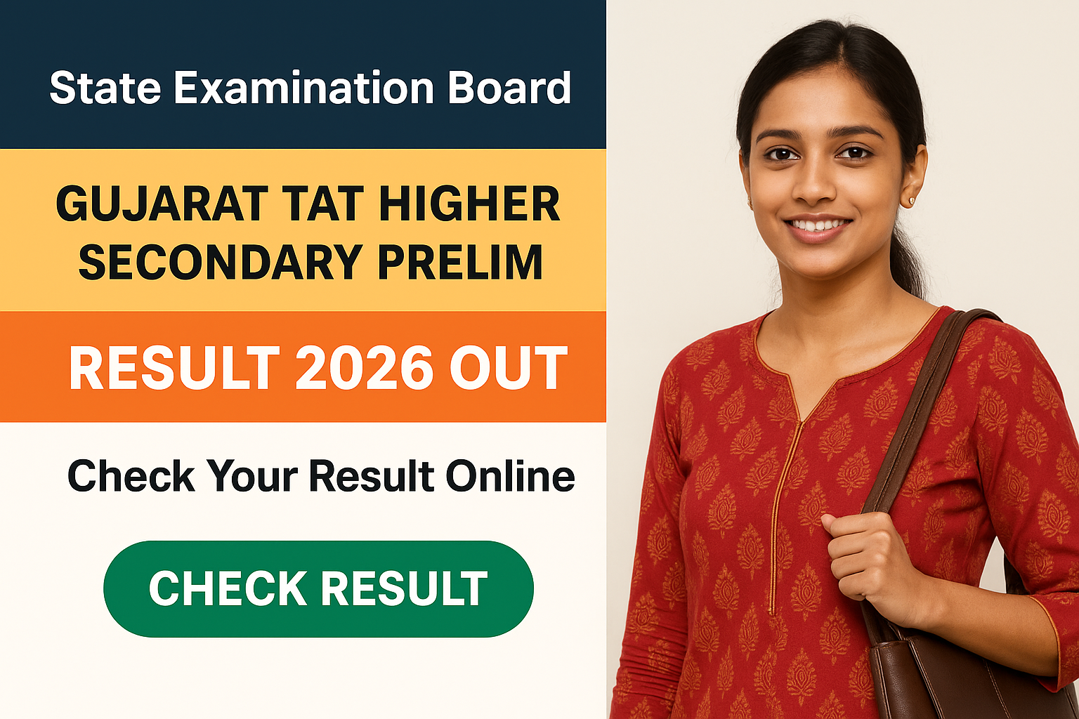 Gujarat TAT HS Prelims Result 2026 check online - State Examination Board (SEB), Gandhinagar - Check Result 2026