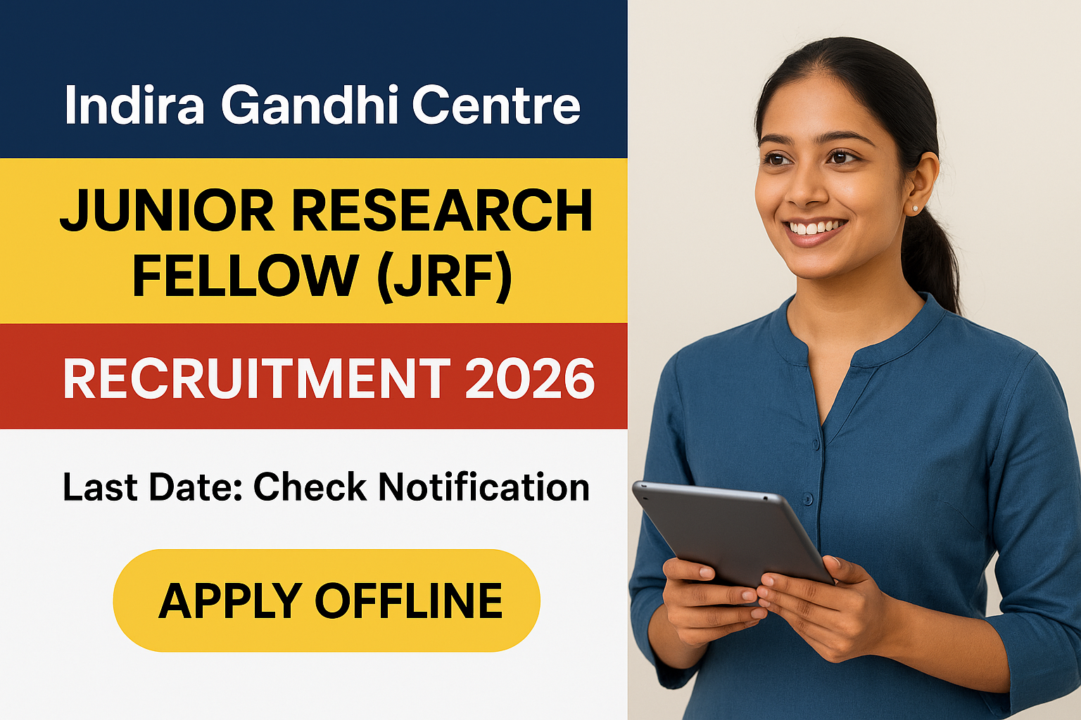 IGCAR JRF Recruitment 2026 - Indira Gandhi Centre for Atomic Research (IGCAR) Recruitment 2026