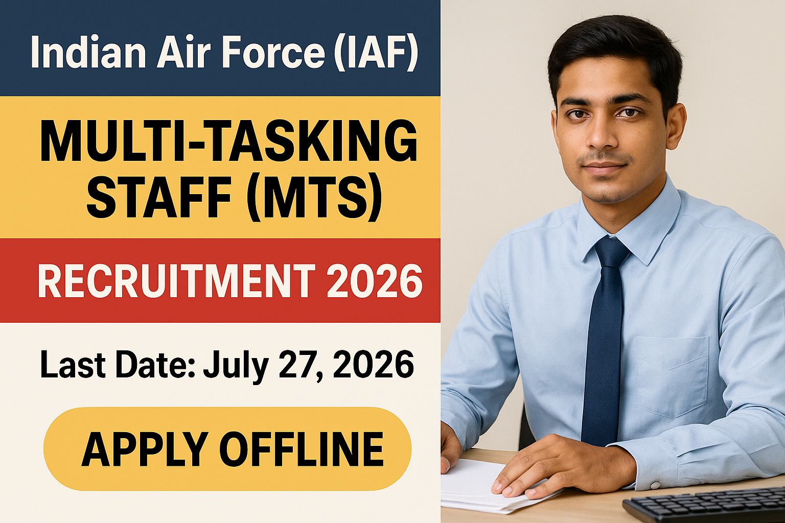 IAF MTS Recruitment 2026 - Indian Air Force (IAF) Recruitment 2026