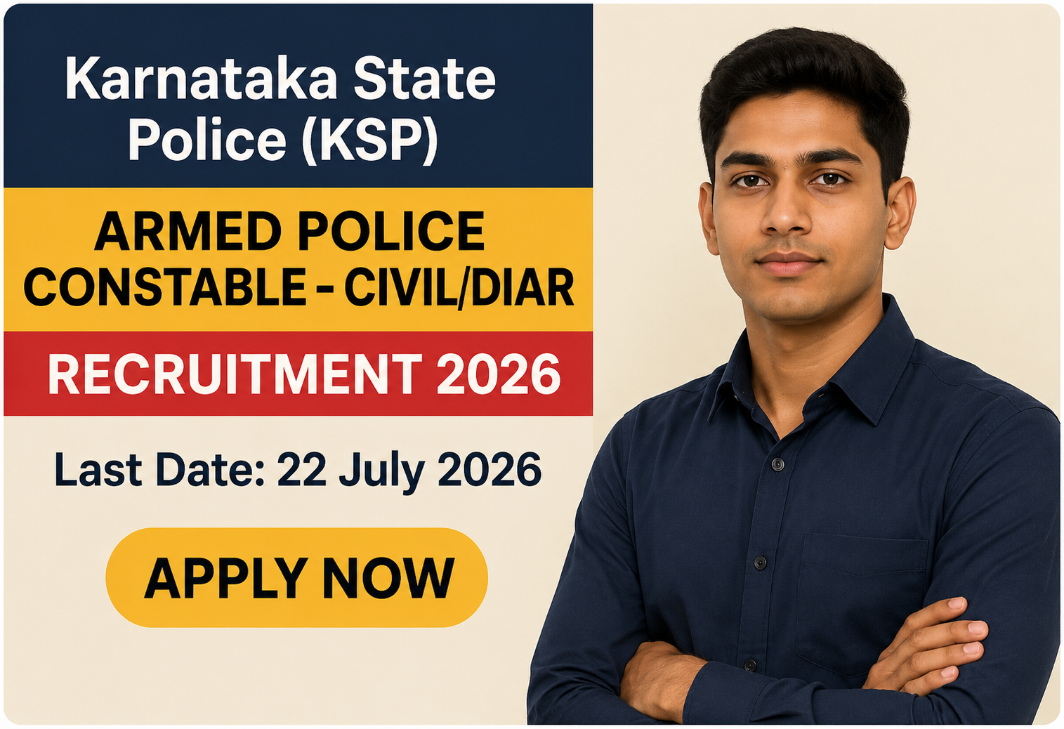 banner ksp 1600 armed police constable online f