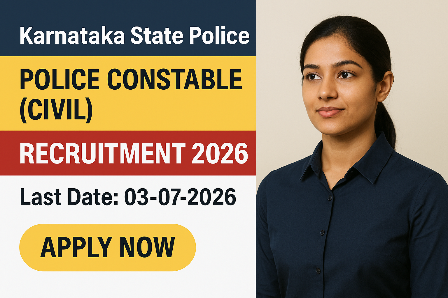 Karnataka Police Constable Recruitment 2026 - Karnataka State Police, Central Recruitment & Promotion Department, Bengaluru - Apply Online 2026