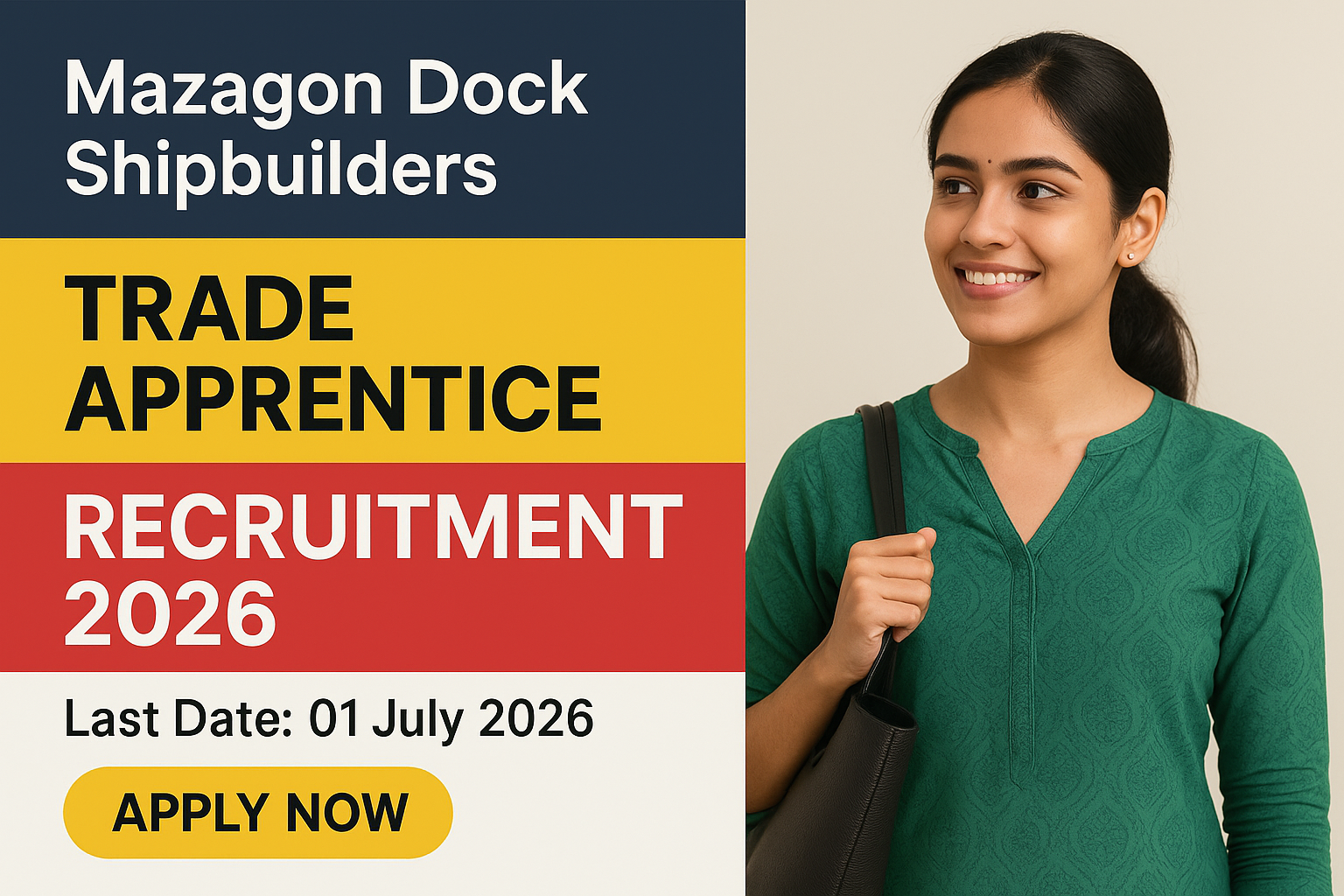 MDL Trade Apprentice Recruitment 2026 - Mazagon Dock Shipbuilders Limited (MDL) - Apply for Apprentice 2026