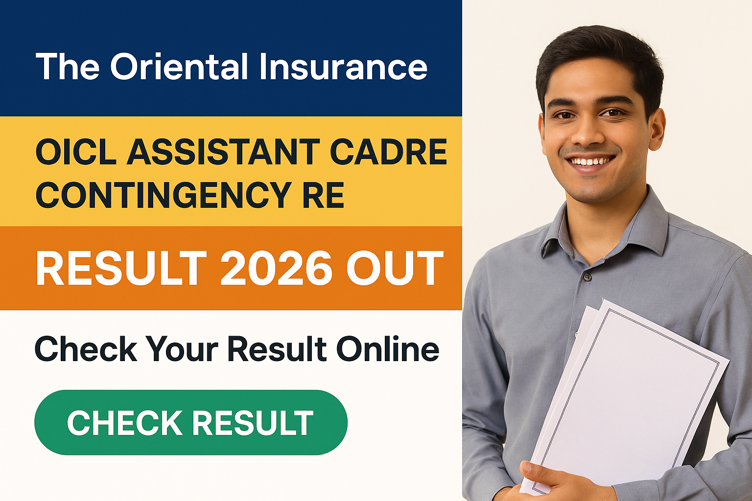 OICL Assistant Cadre Contingency Result 2026 - Oriental Insurance Company Limited Recruitment 2026