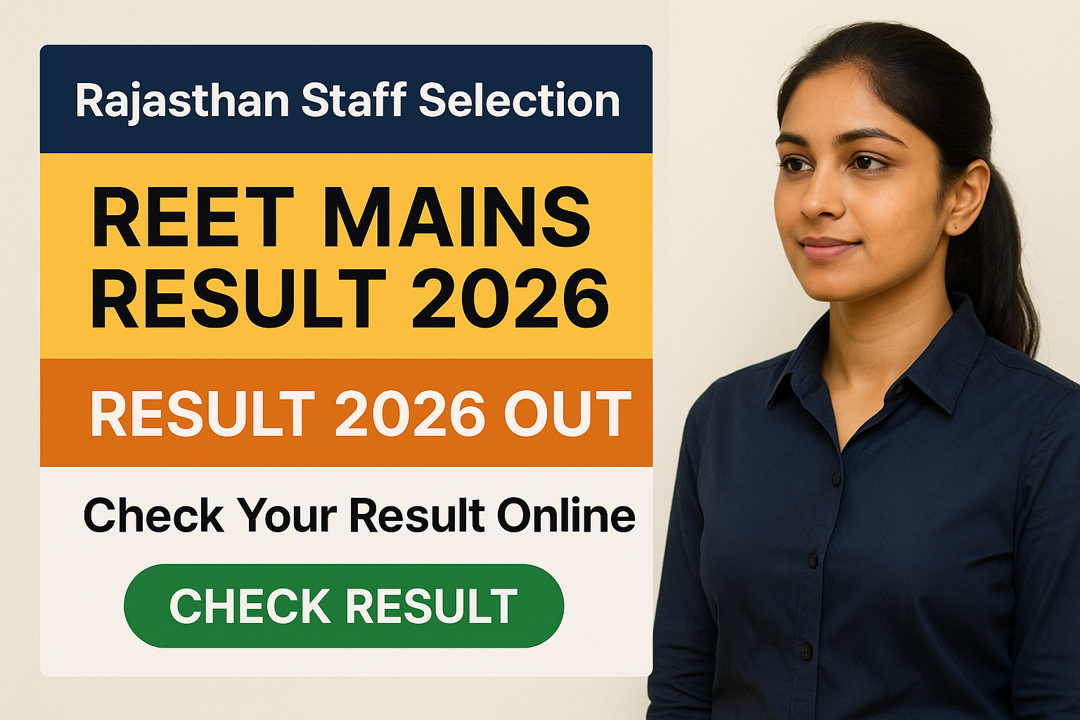 REET Mains Result 2026 check online Official Notification 2026 REET Mains Result 2026 check online - Rajasthan Staff Selection Board (RSSB) - Apply Online 2026