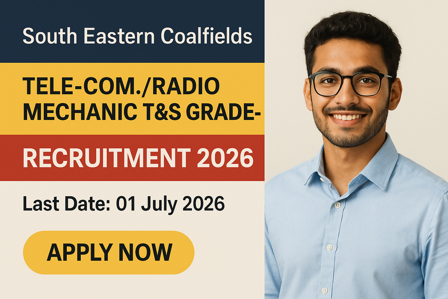 SECL Tele-com./Radio Mechanic Internal Recruitment 2026 - South Eastern Coalfields Limited (SECL) - Apply Now 2026