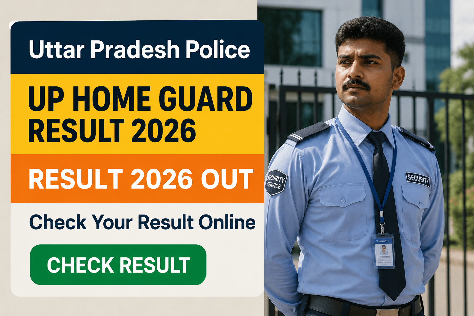 UP Home Guard Result 2026 Awaited - Easy Check Direct Link Cutoff Marks