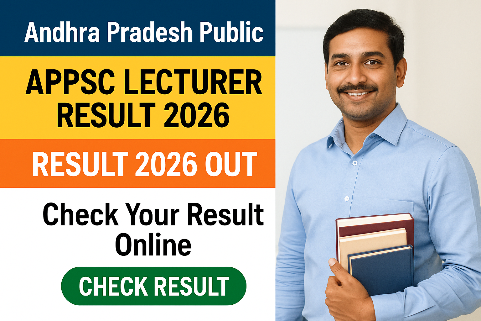 APPSC Lecturer result 2026 check online - Andhra Pradesh Public Service Commission (APPSC), Vijayawada Recruitment 2026