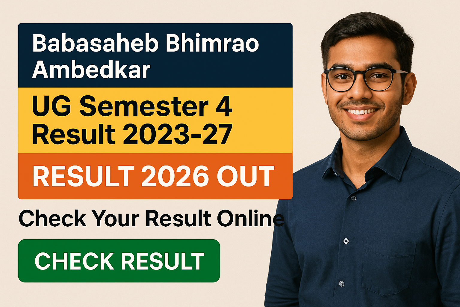 BRABU UG Semester 4 Result 2023-27 check online - Babasaheb Bhimrao Ambedkar Bihar University (BRABU) Recruitment 2026