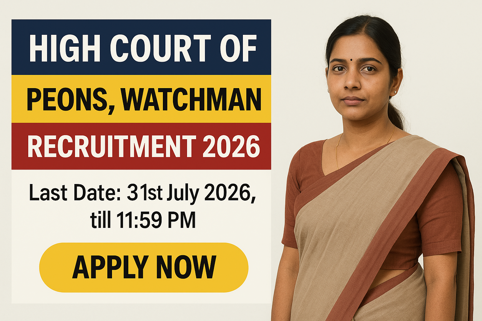 High Court of Karnataka Group D Recruitment 2026 – 106 Posts Notification Out for SSLC Pass High Court of Karnataka Group D Recruitment 2026 Out - 106 Peon Watchman Sweeper Posts Apply Online SSLC