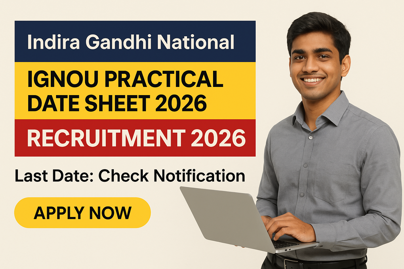 IGNOU Practical Date Sheet 2026 - Indira Gandhi National Open University (IGNOU) Recruitment 2026