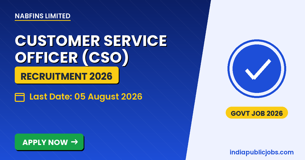 NABFINS Customer Service Officer Recruitment 2026 - apply by email by 05 August 2026
