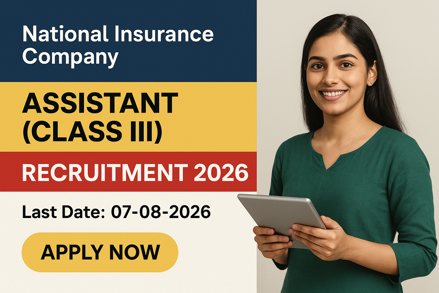 NICL Assistant Recruitment 2026 - National Insurance Company Limited (NICL) Recruitment 2026