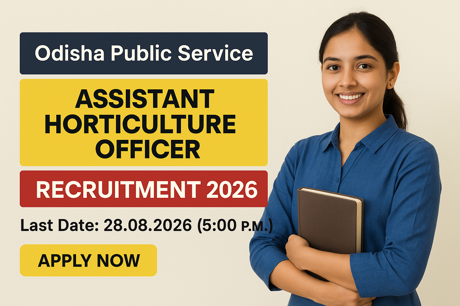 OPSC Assistant Horticulture Officer Recruitment 2026 – Odisha Public Service Commission OPSC Assistant Horticulture Officer Recruitment 2026 notification for 22 vacancies in Odisha