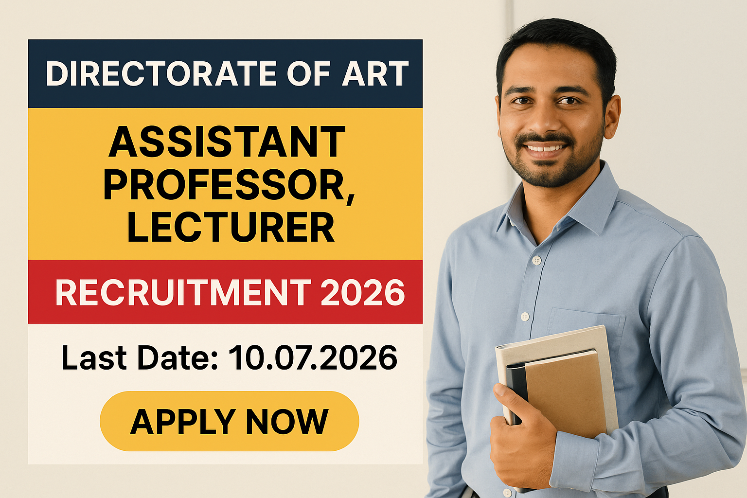 Tamil Nadu Government Music College Recruitment 2026 Out - 92 Assistant Professor Lecturer Trainer Posts Apply Offline by 10 July