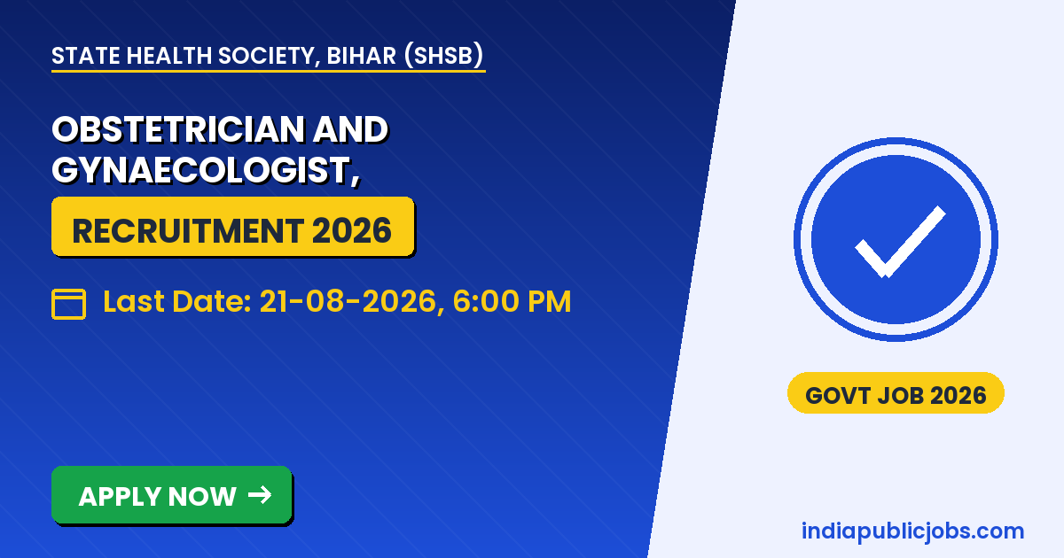 SHSB Specialist Doctor 2026 selection marks criteria - State Health Society, Bihar (SHSB) Recruitment 2026